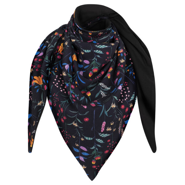 Chusta cienka dwustronna z bawełny łąka