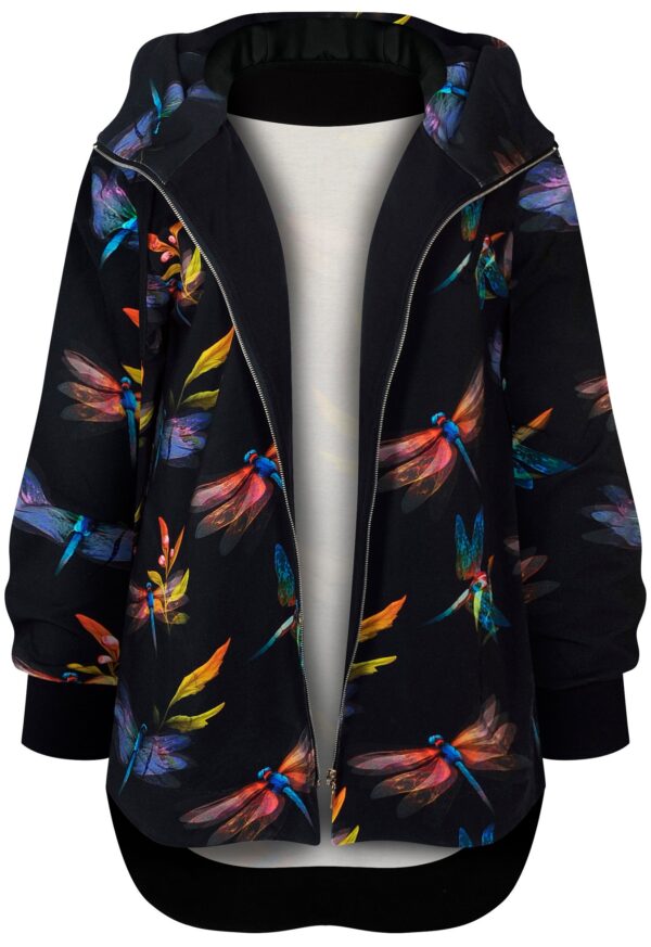 Bluza na suwak Long Back, ważki