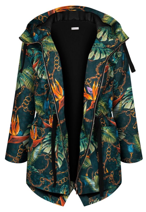 Kurtka ciepła z tunelem, łańcuchy