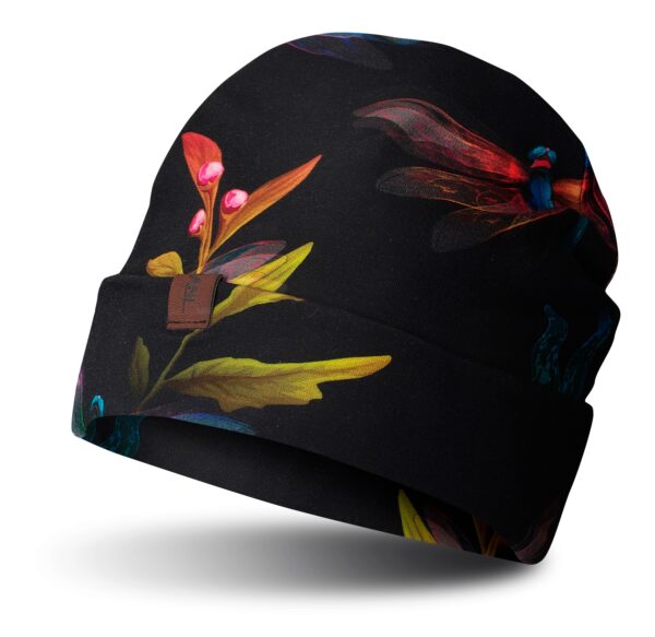 Czapka beanie, wywijana, ważki