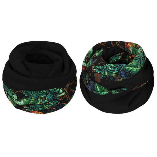 Komin dwustronny, kolorowy, łańcuchy-czarny