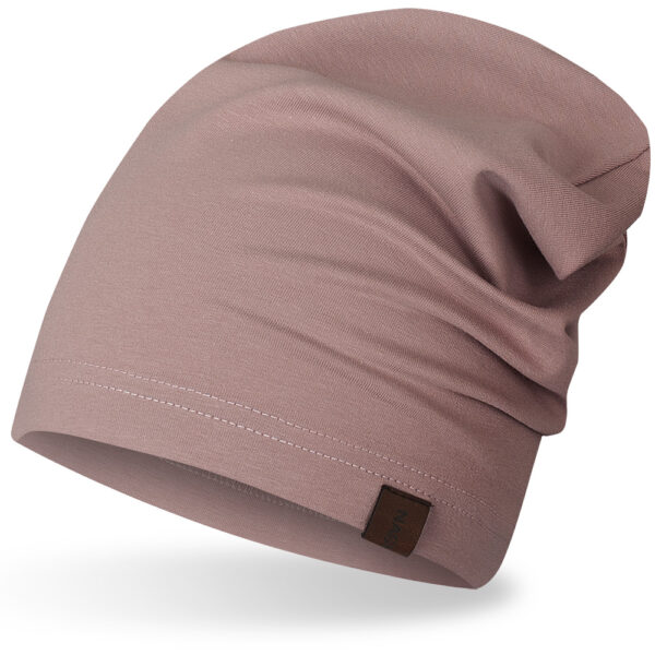 Czapka cienka bawełniana pudrowy róż