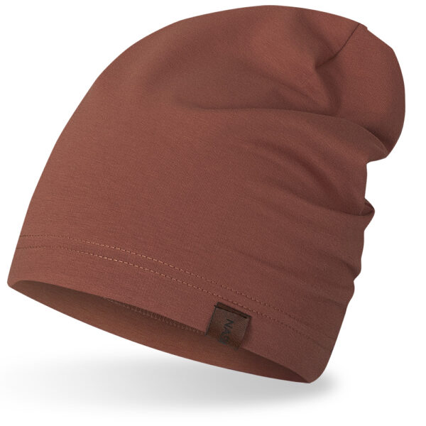 Czapka cienka bawełniana koniak