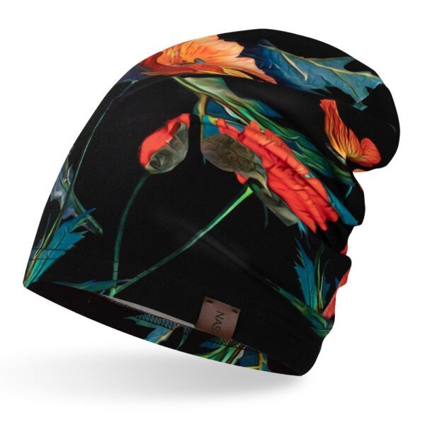 Czapka bawełniana maki