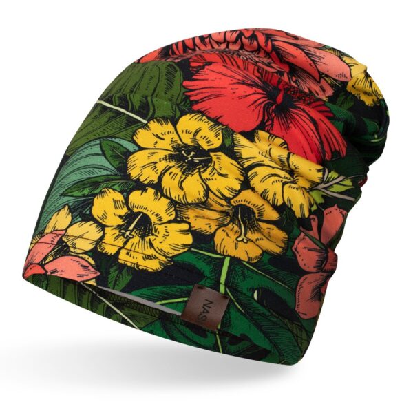 Czapka bawełniana dalie