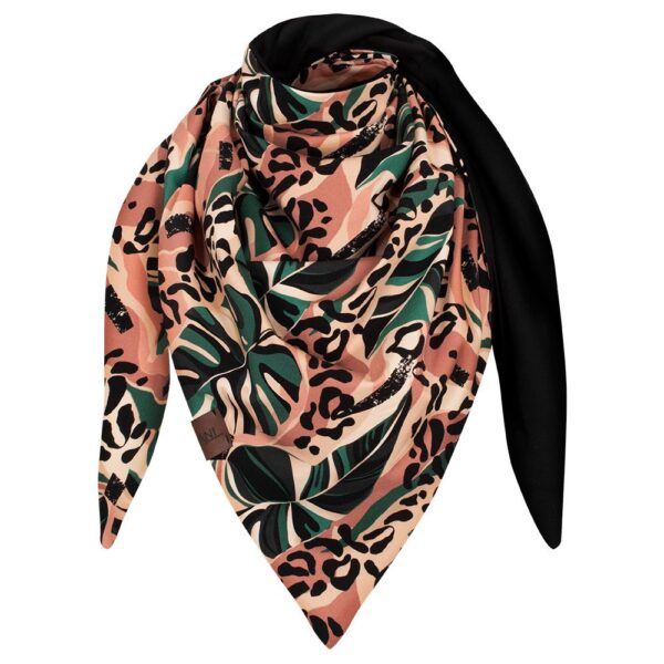 Chusta cienka dwustronna z bawełny, Brazykia-czarny