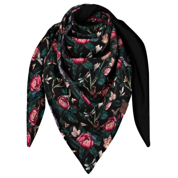 Chusta cienka dwustronna z bawełny, Francja-czarny