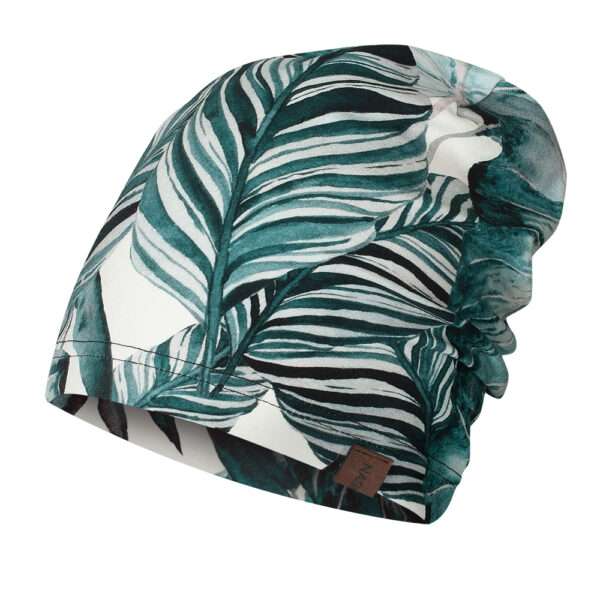 Czapka cienka bawełniana turkusowe jasne