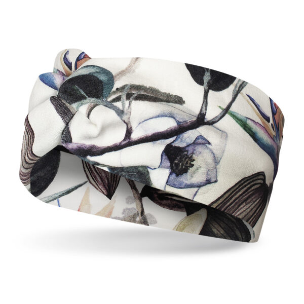 Opaska  do biegania z węzłem, hawajskie kwiaty