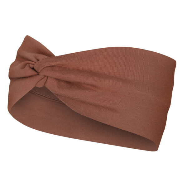 Opaska do biegania z węzłem, koniak