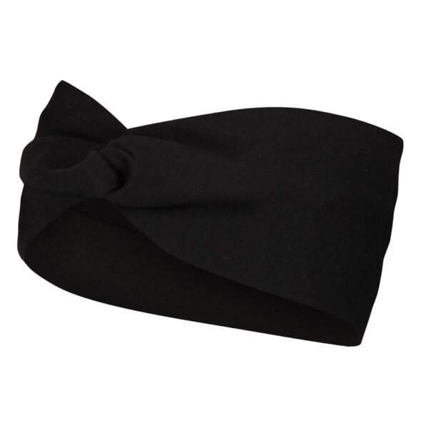 Opaska do biegania z węzłem, czarna