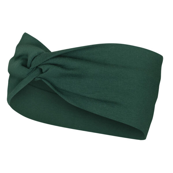 Opaska do biegania z węzłem butelkowa zieleń