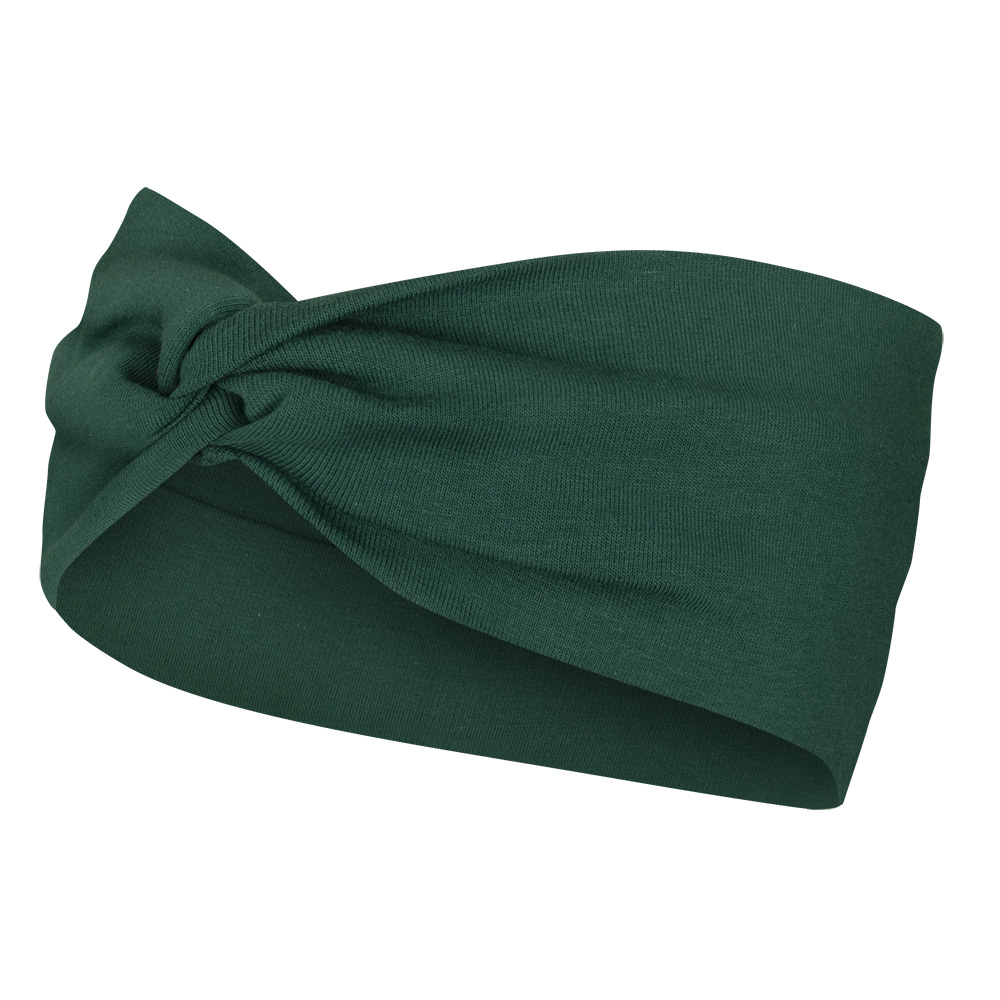 Opaska do biegania z węzłem butelkowa zieleń