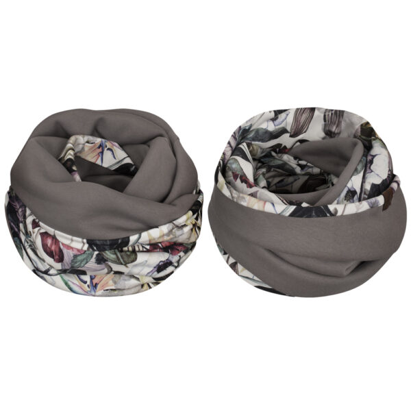 Komin dwustronny, kolorowy, hawajskie kwiaty-popiel