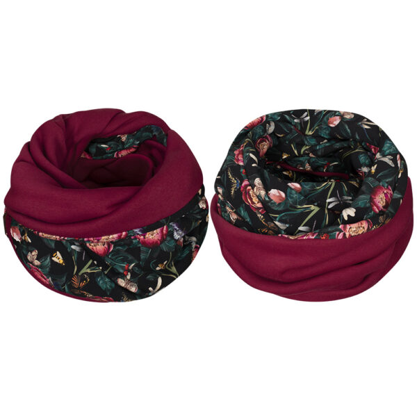 Komin dwustronny, kolorowy, Francja-bordo