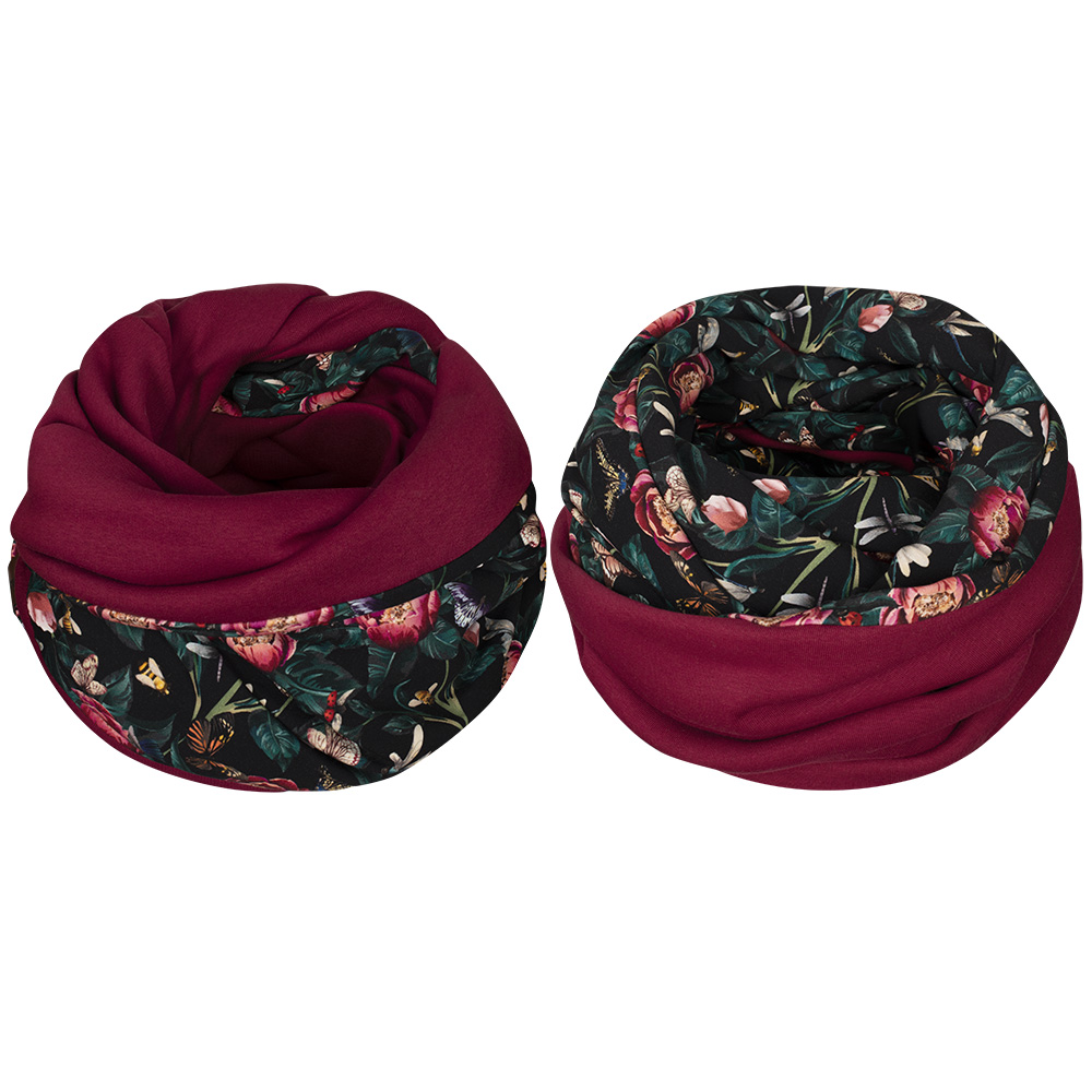 Komin dwustronny, kolorowy, Francja-bordo