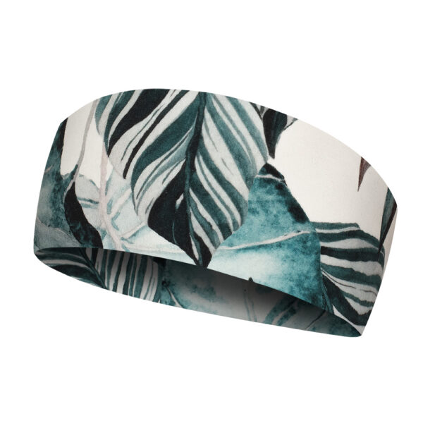 Opaska lekka do biegania bawełniana turkusowe jasne