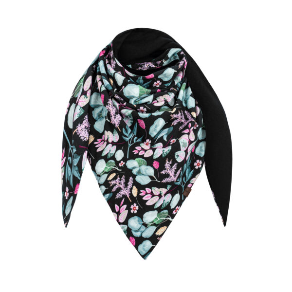 chusta cienka dwustronna z bawełny herbal ciemny