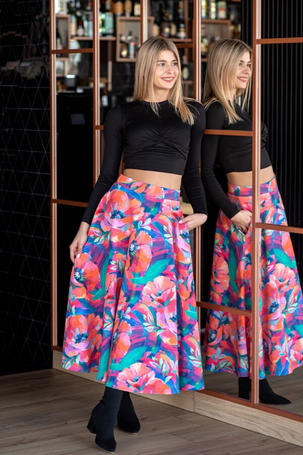 Spódnica Flora pastelowe kwiaty