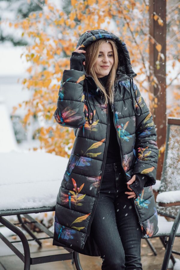 Kurtka zimowa długa ważki