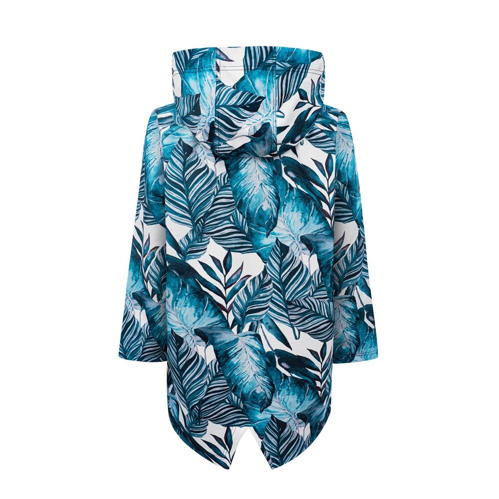 Kurtka przejściowa, turkusowe, jasne liście - obrazek 2