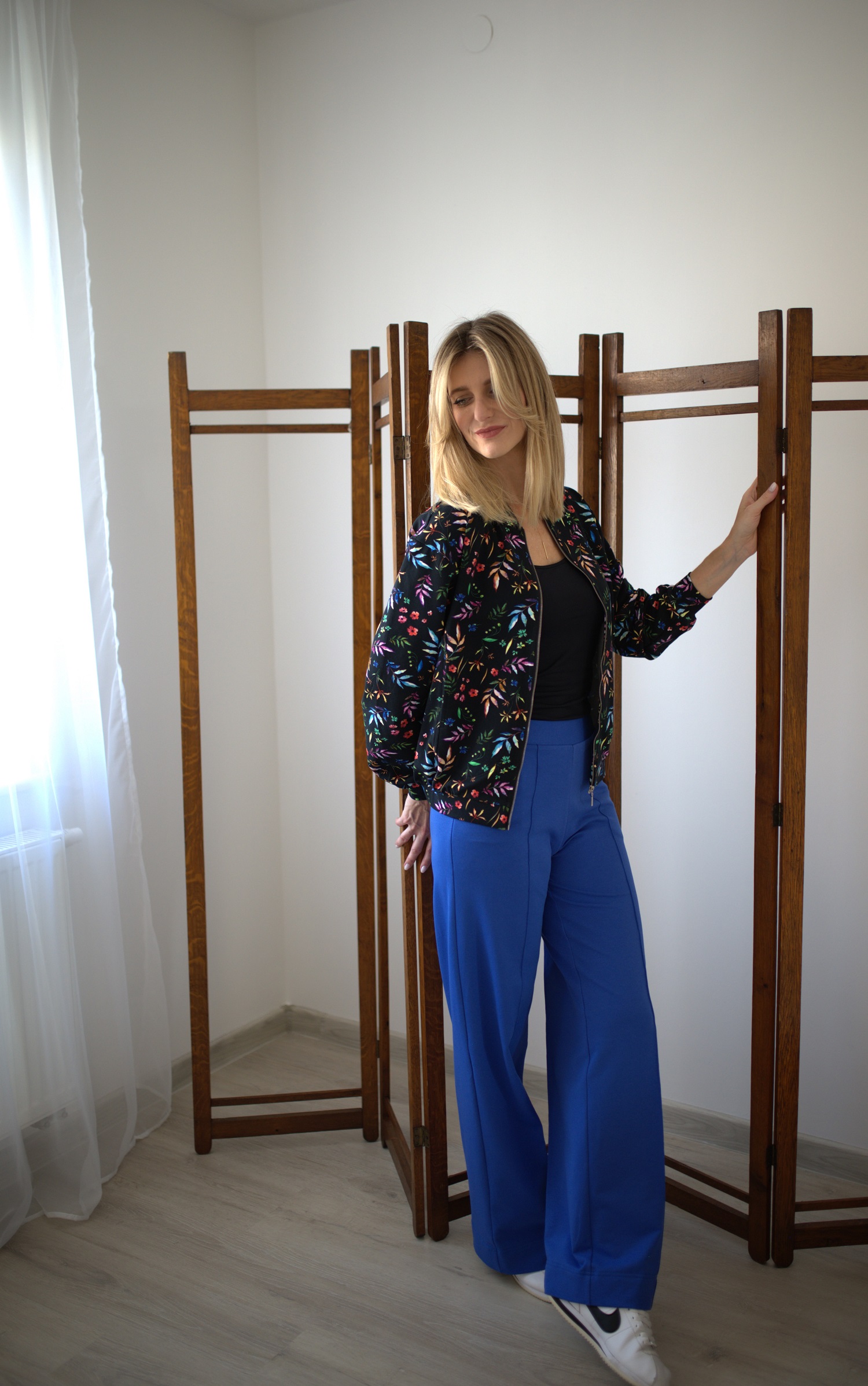 Bomberka oversize ciemna łąka