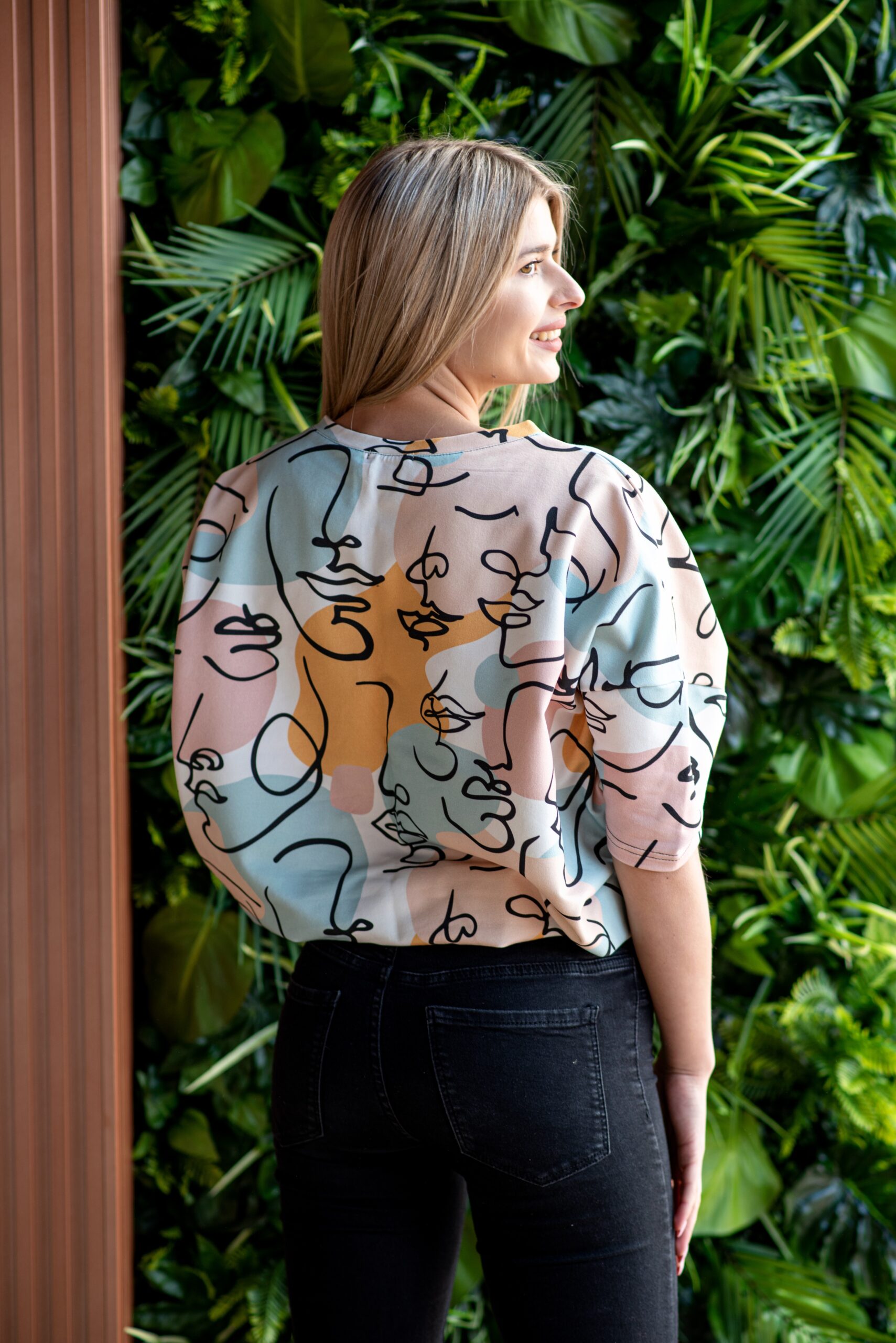 Bluzka nietoperz, oversize twarze - obrazek 5