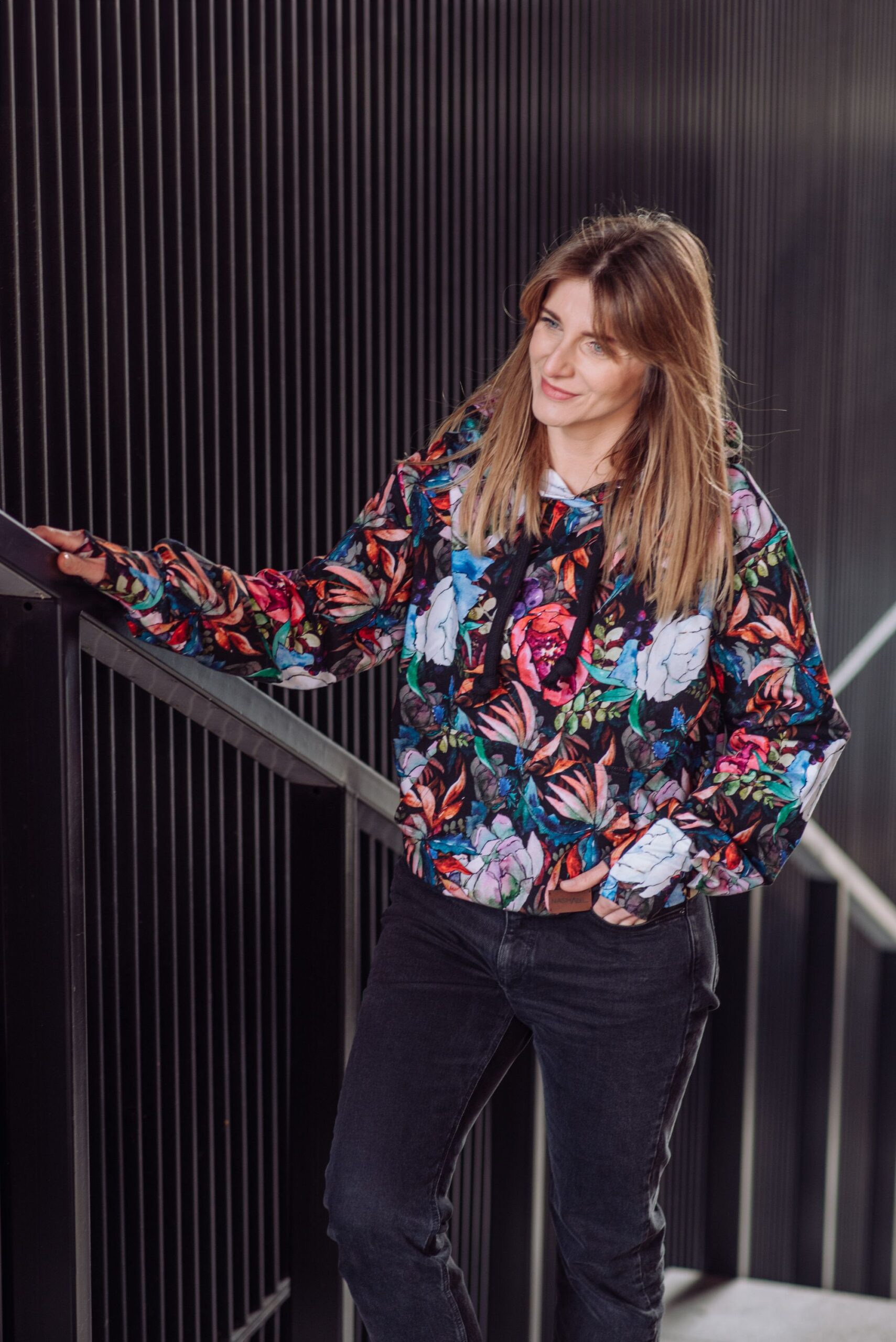 Bluza Clasic Kangurka piwonie - obrazek 6