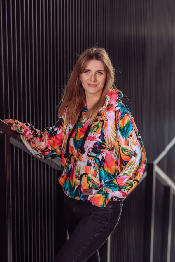 Bluza Clasic Kangurka papugi