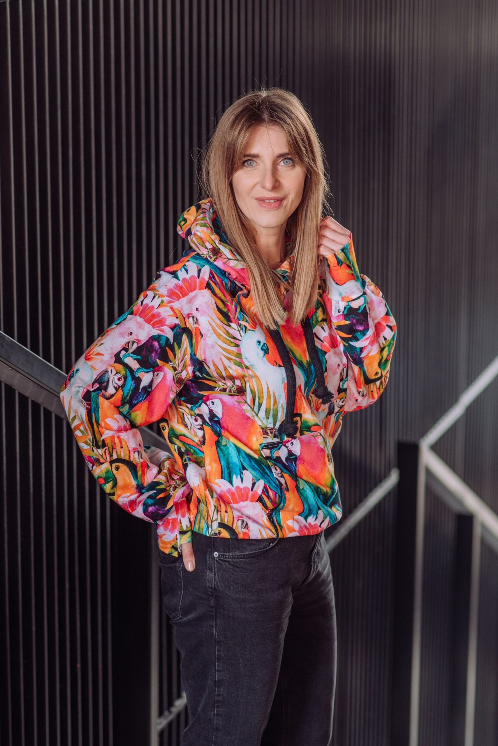 Bluza Clasic Kangurka papugi - obrazek 2