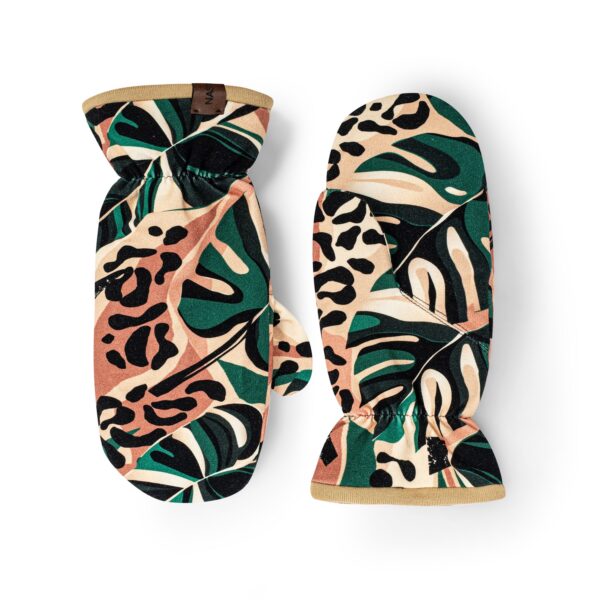 Rękawiczki miejskie jednopalczaste, Brazylia + beż