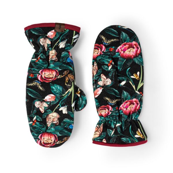 Rękawiczki miejskie jednopalczaste, Francja+bordo