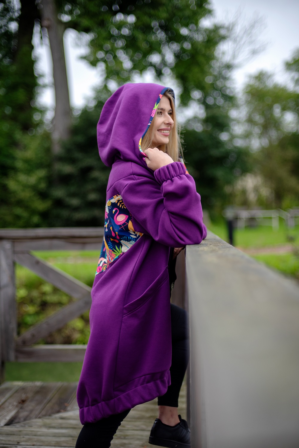 Bluza elastic fiolet - obrazek 6