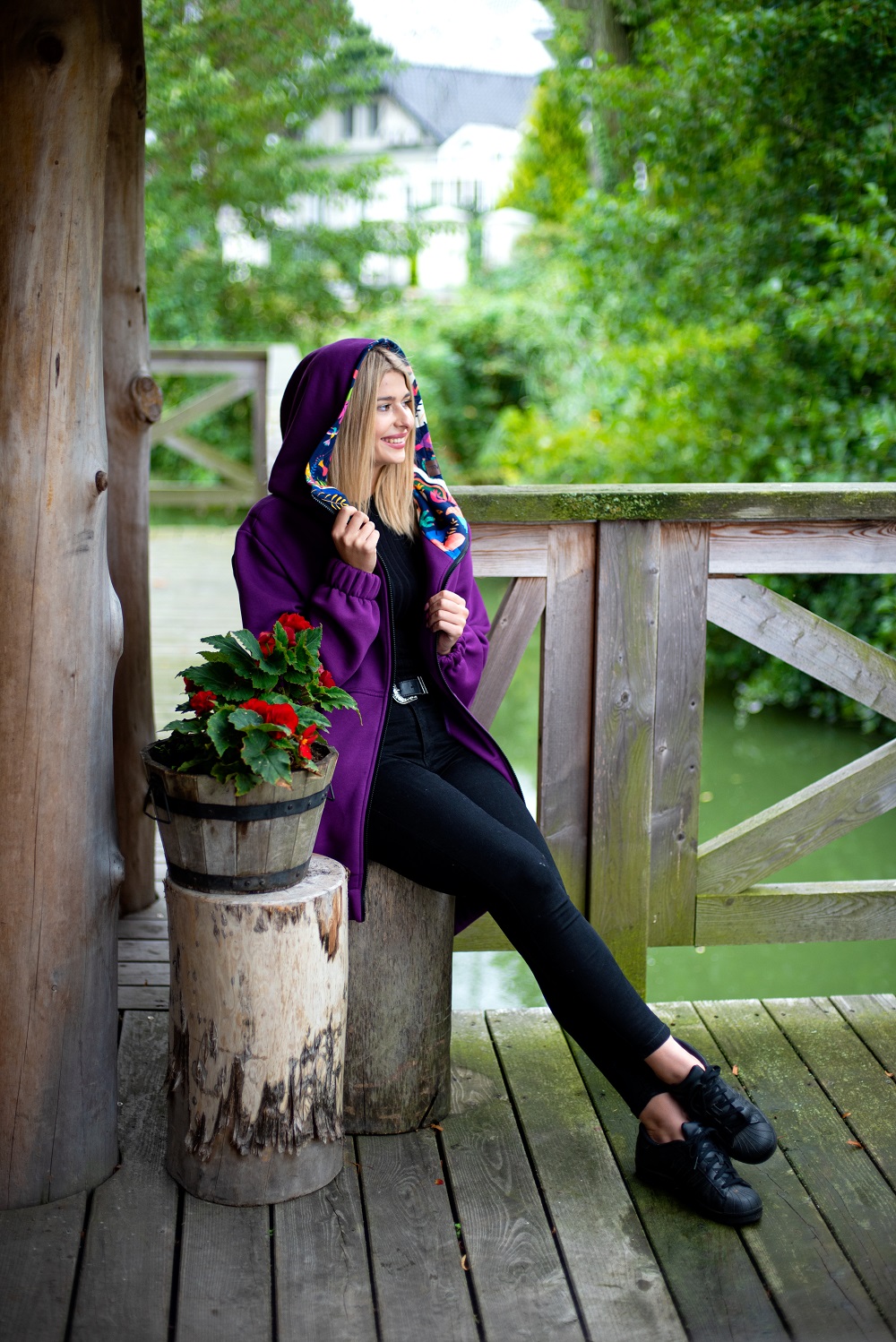 Bluza elastic fiolet - obrazek 7