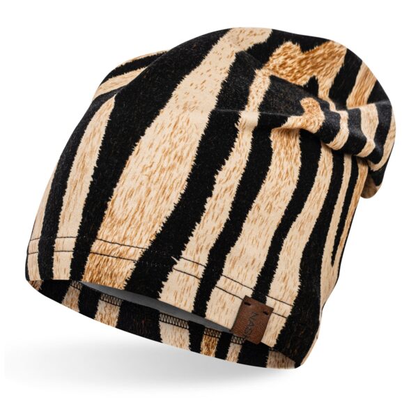 czapka bawełniana zebra