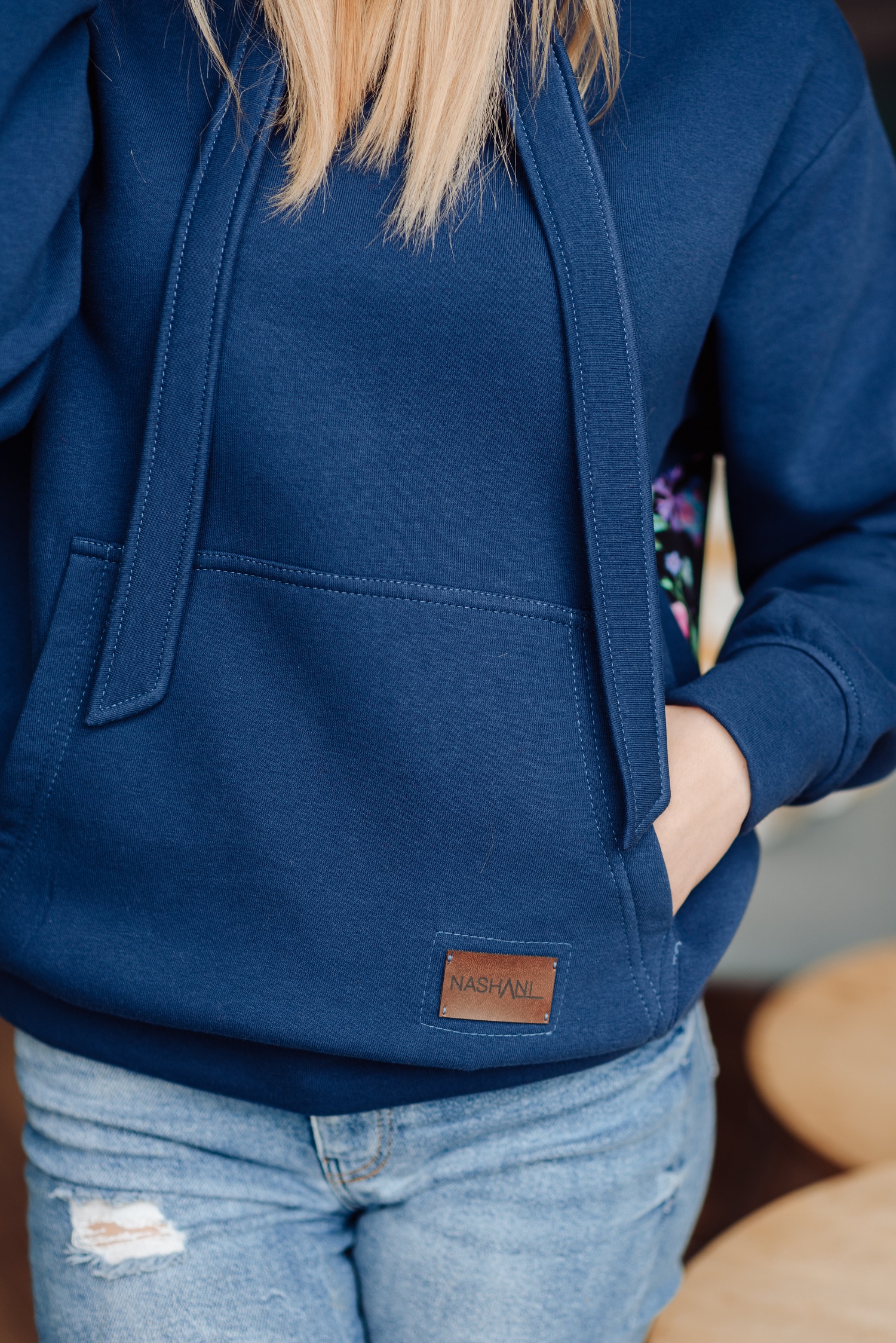 Bluza Clasic kangurka granatowa - obrazek 5