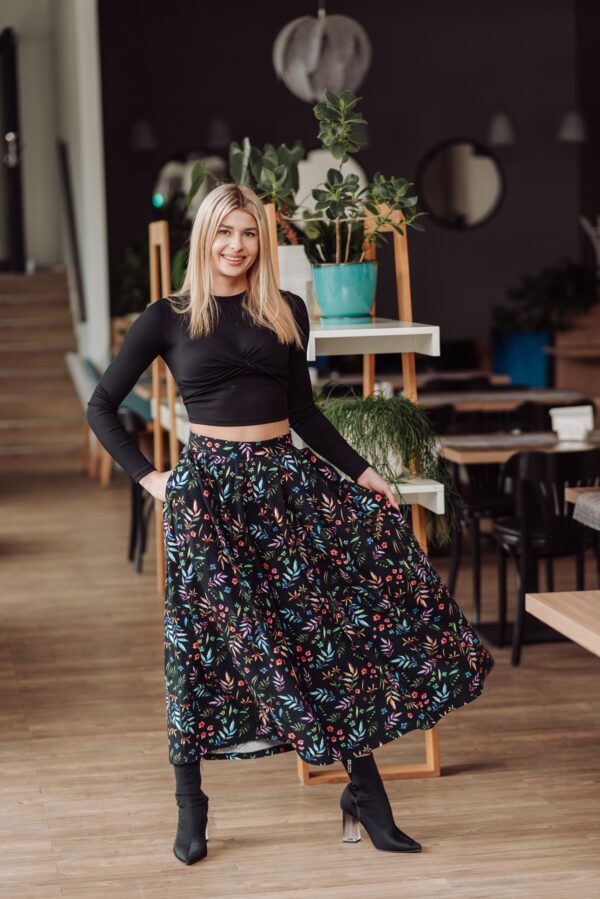 Spódnico spodnie ciemna łączka