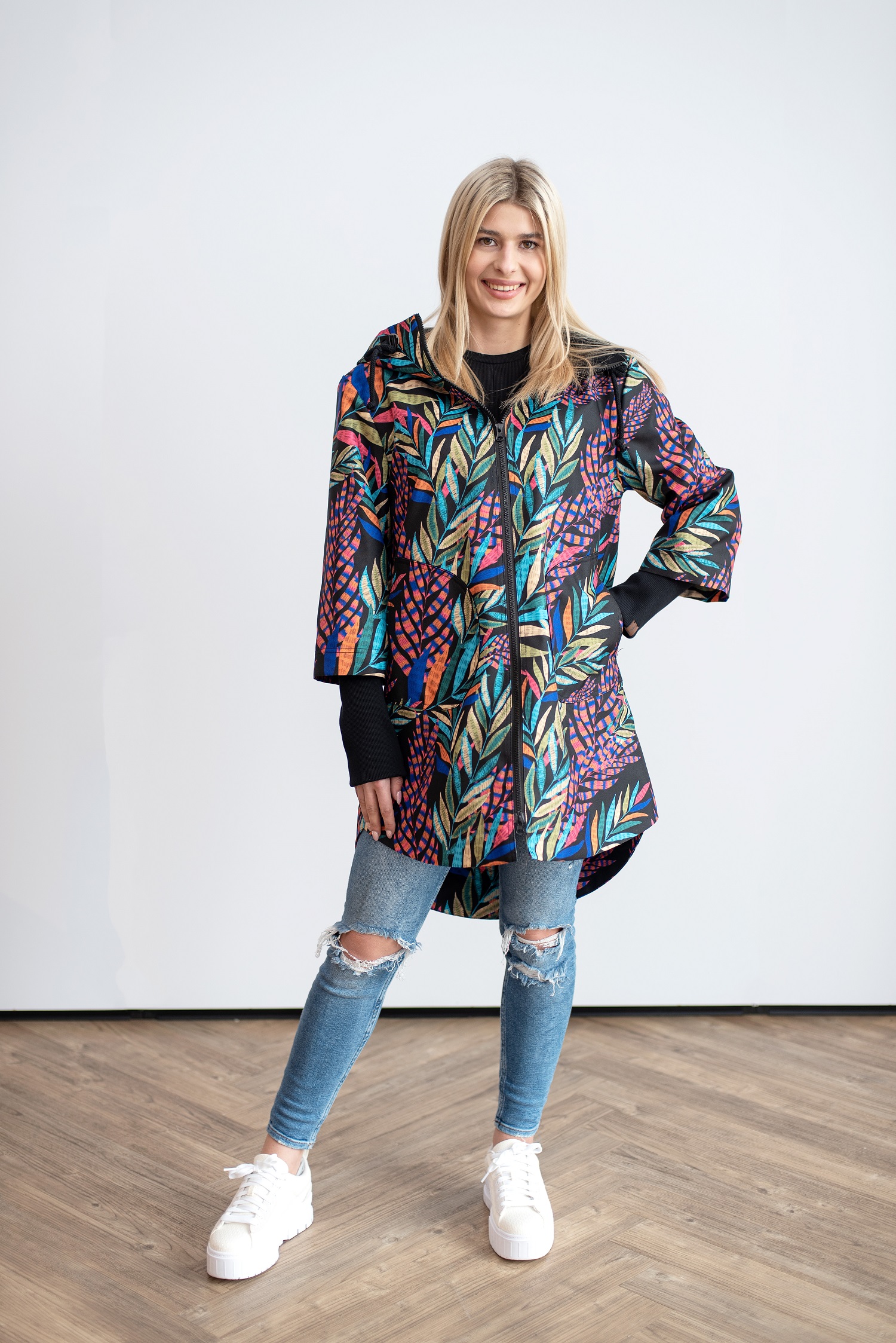 Kurtka Spring liście-pióra - obrazek 2