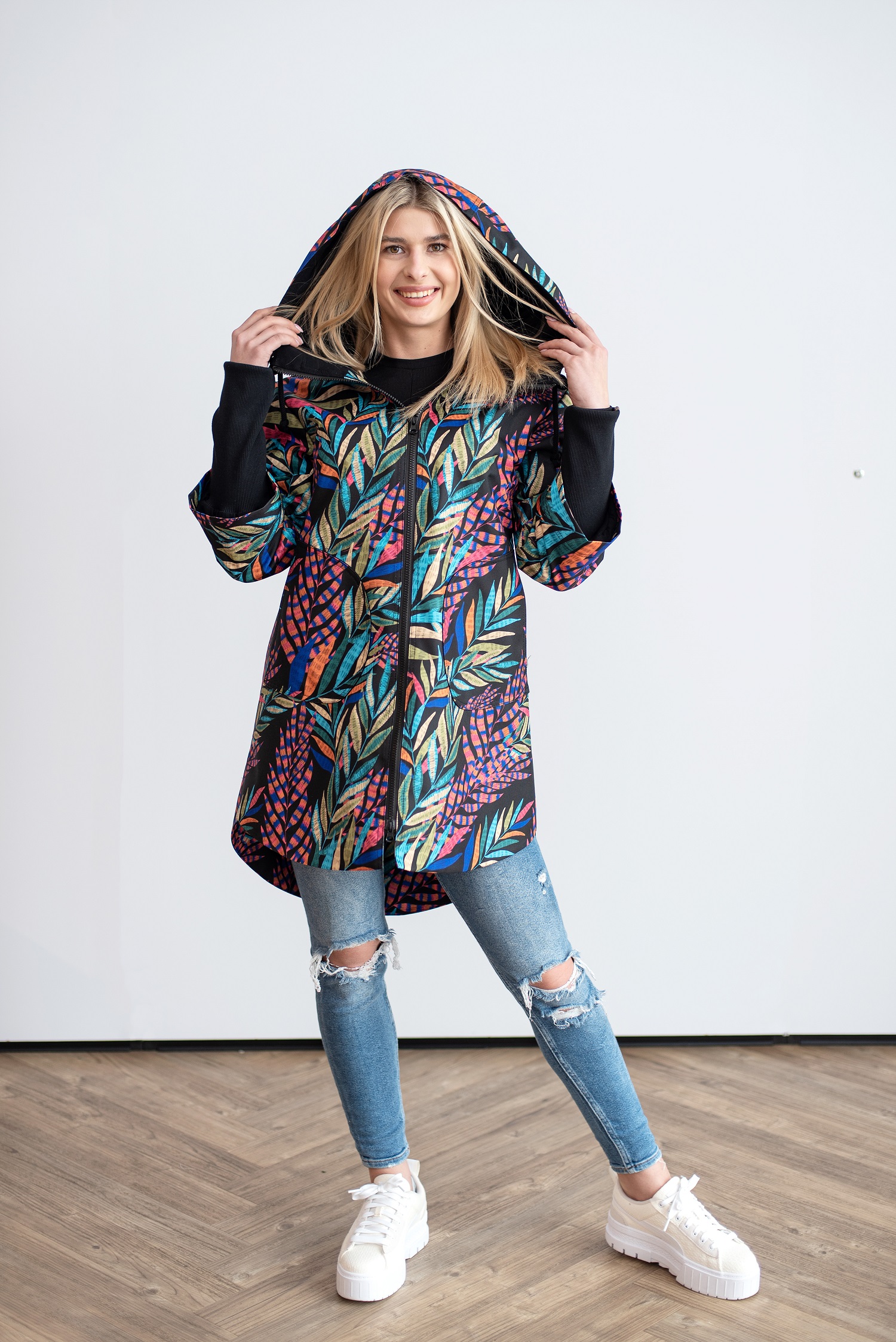 Kurtka Spring liście-pióra - obrazek 3