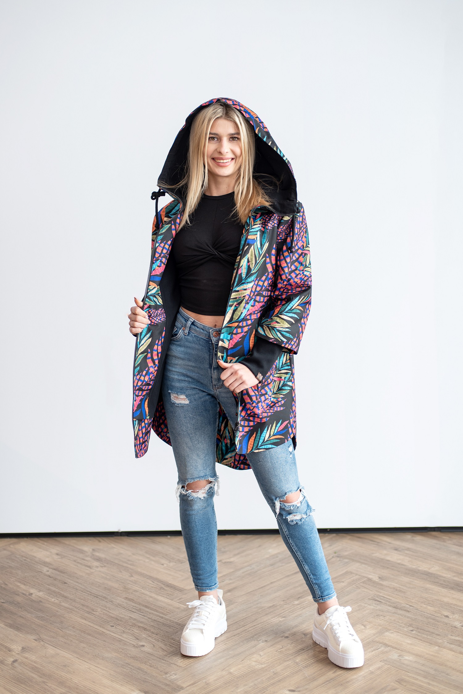 Kurtka Spring liście-pióra - obrazek 5