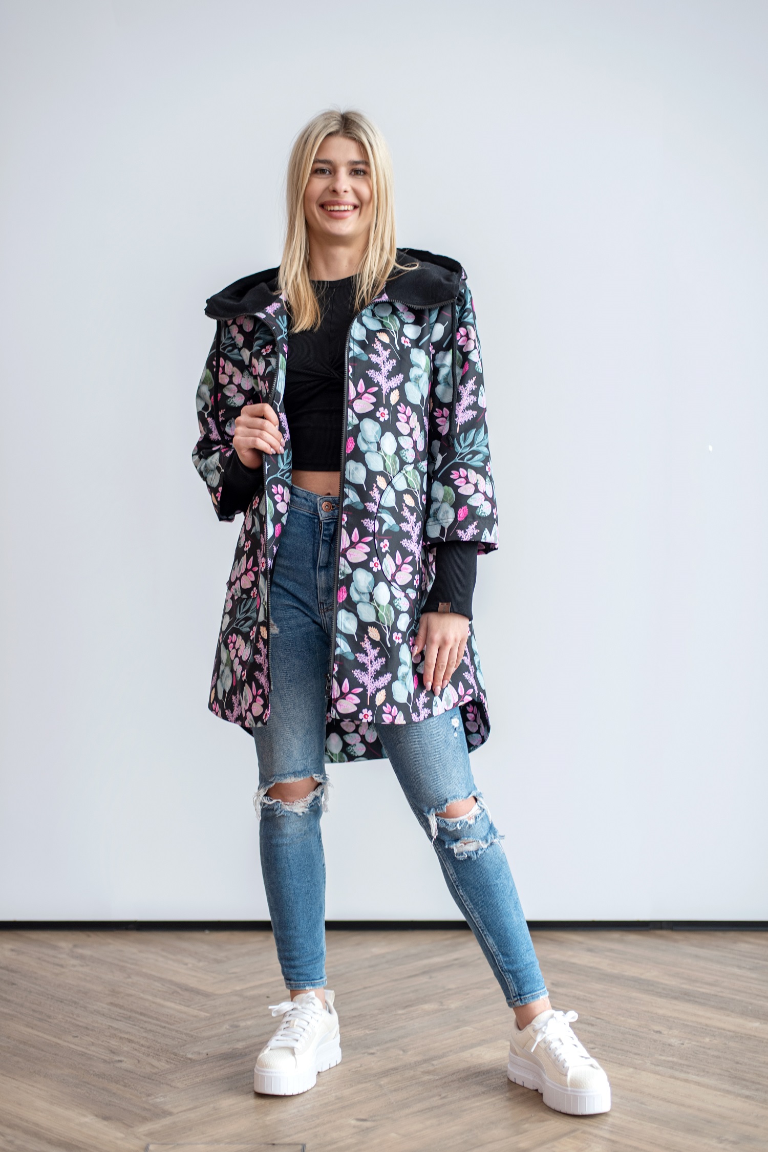 Kurtka Spring herbal ciemne