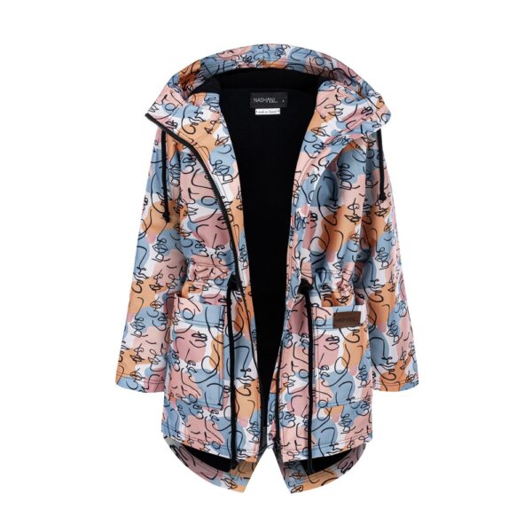 Kurtka ciepła z tunelem twarze