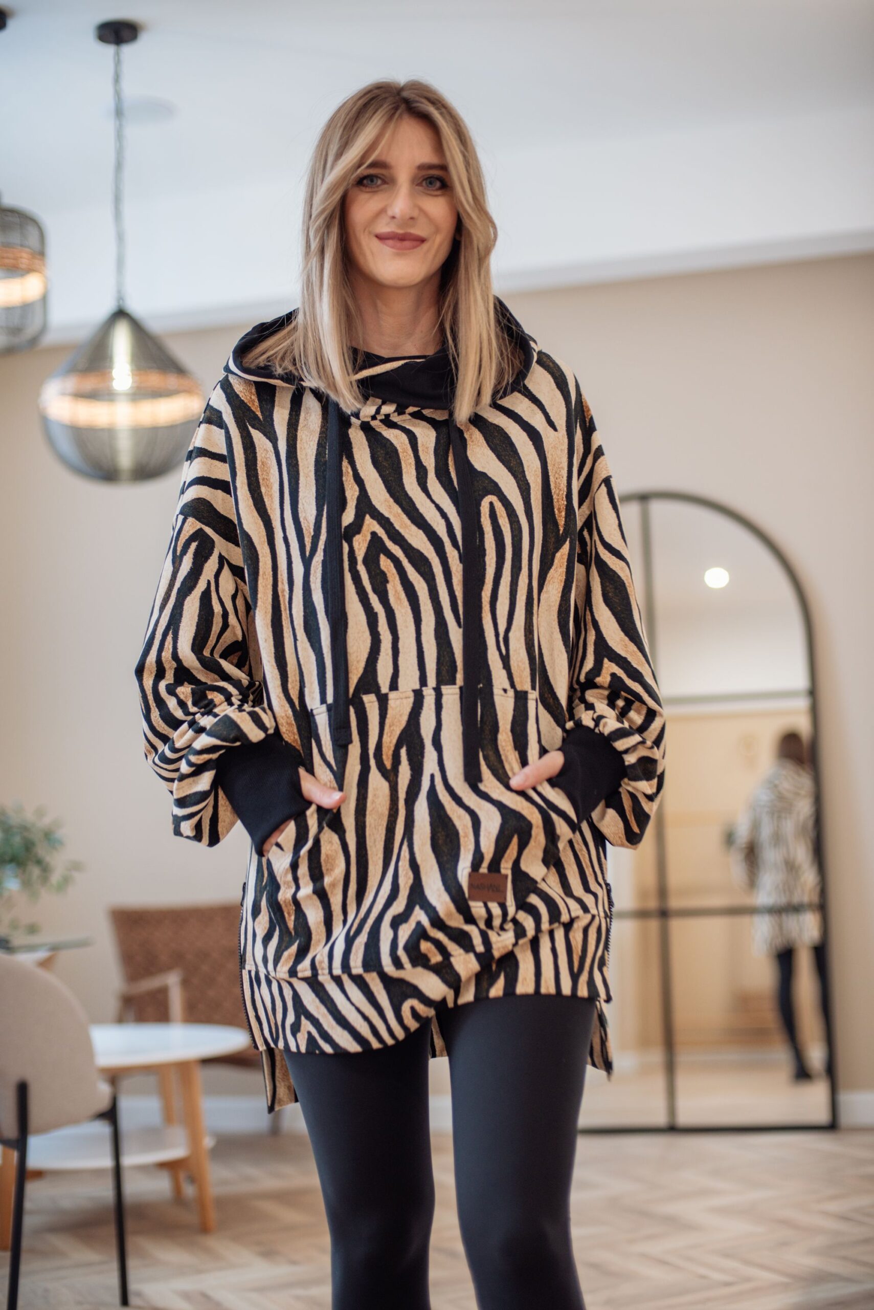 Bluza oversize Nina Zebra