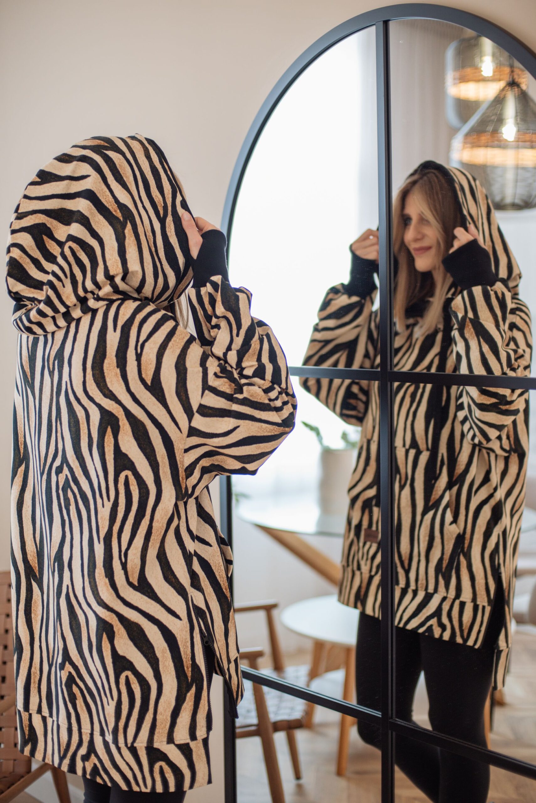 Bluza oversize Nina Zebra - obrazek 7