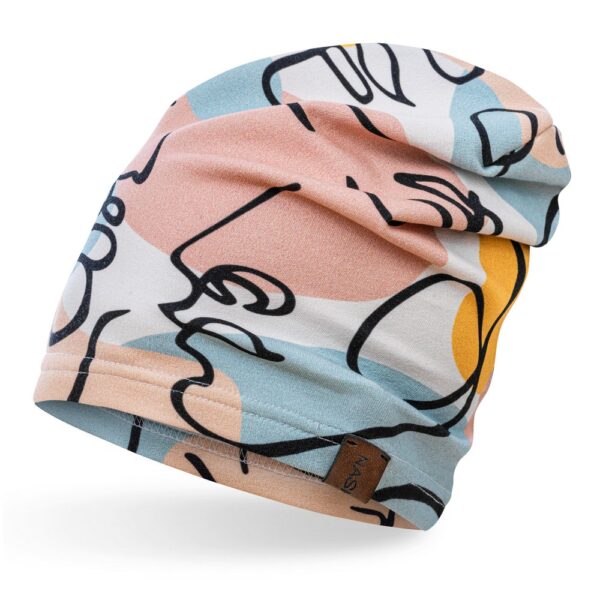 Czapka cienka bawełniana twarze