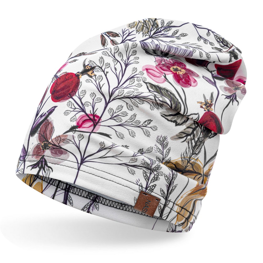Czapka bawełniana dzika róża