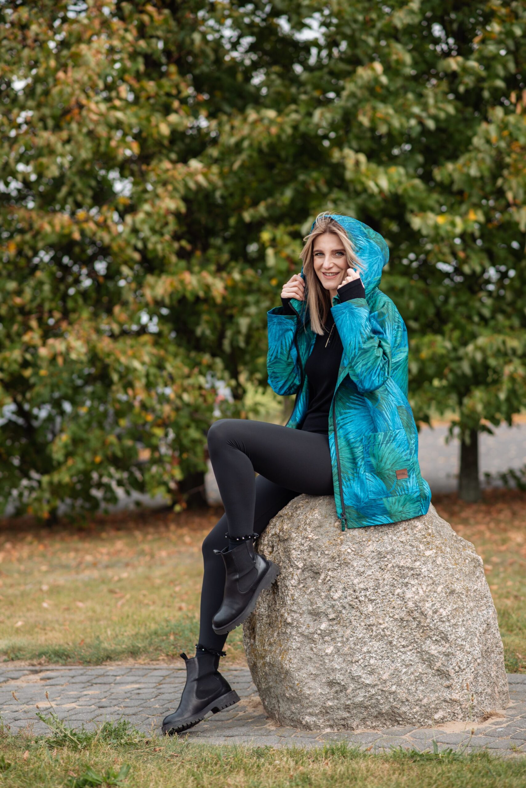 Kurtka przejściowa, morskie liście - obrazek 7