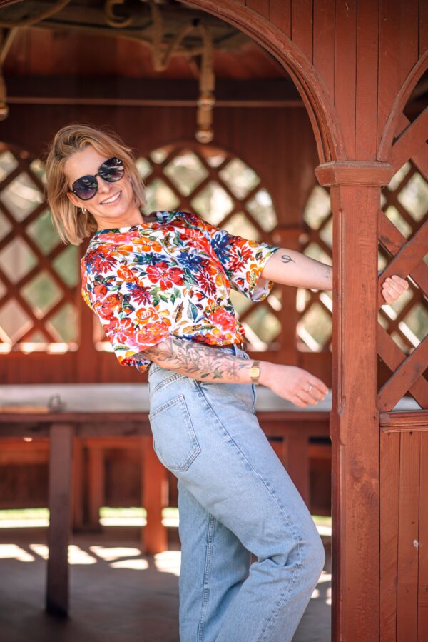 Bluzka T 'shirt kwietna łąka