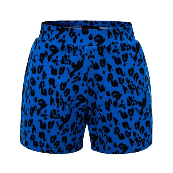 Szorty dresowe spodenki kobaltowa pantera