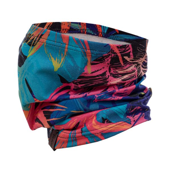 Kominek do biegania, pod szyję neonowe liście